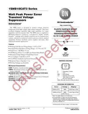 1SMB11CAT3 datasheet  